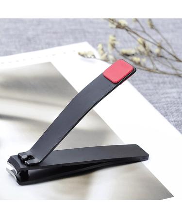 HCHGJKN Nail Clippers Large Nail Clipper Cutter Toe Nail Clippers Professional Manicure Trimmer Stainless Steel Nipper With Clip Catcher(Schwarz) Black - Buy Online on GoSupps.com
