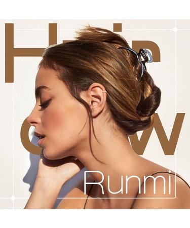 Runmi Gold Metal French Design Hair Clips - Stylish Hair Accessories for Women & Girls - 2pcs International Shipping - Buy Online on GoSupps.com