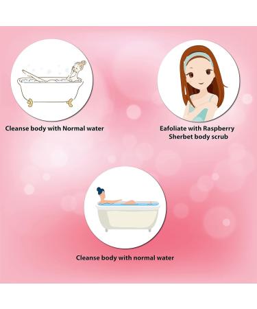 SCENTIO RASPBERRY PORE MINIMIZING SHERBET SCRUB 350 ML. - Buy Online on GoSupps.com