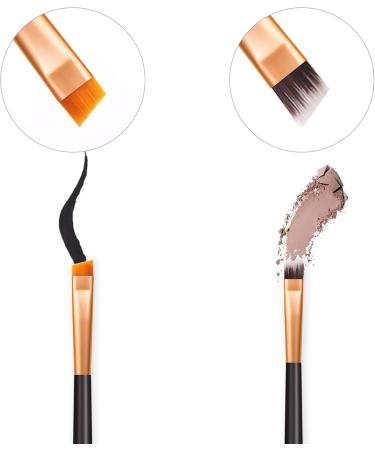 RoyalBeautiqua Makeup Brushes Set Make up Brushes EYE Brush Wing Liner Eyebrow Brush Premium Quality BELLA FIBRE II Make a Glamorous EYEBROW and EYE-SHADOW - Buy Online on GoSupps.com