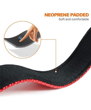 Taglory Soft Padded Neoprene Dog Collar for Small Dogs - Adjustable & Reflective - Red (1 Pack) | Best for Training & Comfort - Buy Online on GoSupps.com