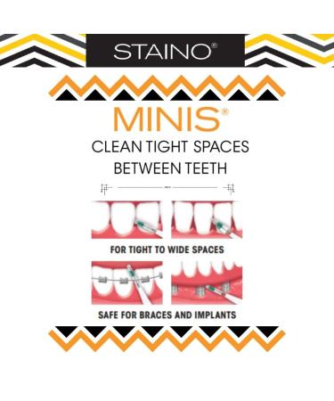 Staino Minis Interdental Brushes - 10 Piece Matchbook 36 Packs of 10 for Optimal Oral Care | International Shipping Available - Buy Online on GoSupps.com