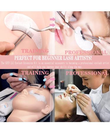 Ocitan 21-Part Eyelash Extension Training Set - Beginner Tools for Eyelash Refinement with Handle Tweezers & Glue | International Shipping - Buy Online on GoSupps.com