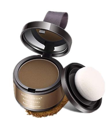 Magical fluffy thin hair powder modified powder forehead filling powder hairline shadow makeup hair mask concealer root cover up instant gray cover 4g (brown) (light brown)