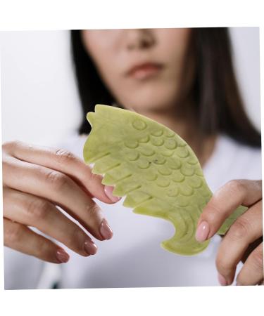 Buy Google Jade Scalp Massage Combs - 2 Piece Head Kamm for Gua Sha Hair Care - Buy Online on GoSupps.com
