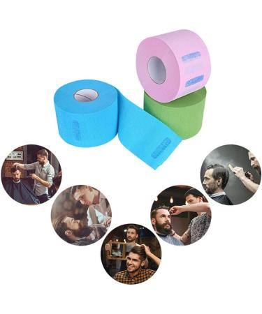 2 Rolls Barber Neck Strips Disposable Flexible Strentchy Paper Neck Bands Hairdressing Wrap Paper Tape Barber Supplies Accessories for Salon Coloring Haircutting Styling (Green) - Buy Online on GoSupps.com