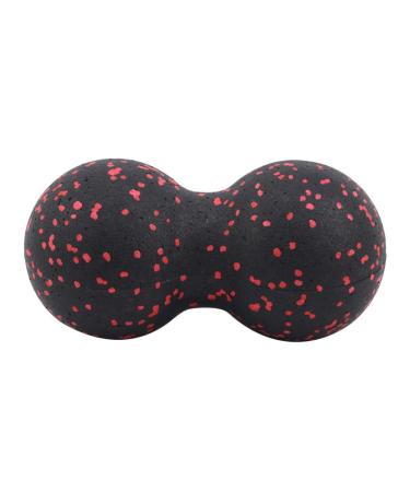 Peanut Massage Ball Double Lacrosse Trigger Point Massage Myofascial Release Duo Ball Black Red