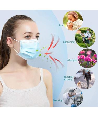 Meyxy ASTM Level 2 Blue Disposable Adult Face Mask 50 PCS - High Filtration, Ventilated, Ear-Loop 3-Layer Design - EN14683 Qualified - 50 Count Pack - Promotional Offer by EBAT - Buy Online on GoSupps.com