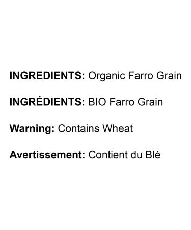 Organic Italian Pearled Farro 5 Pounds - Non-GMO, Kosher, Vegan Whole Grain. High Fiber & Protein. Sodium & Sugar Free - Bulk Pack - Buy Online on GoSupps.com