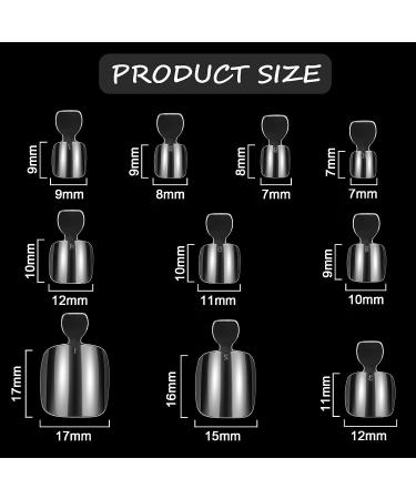 1000 Pcs Clear False Toenails - Full Cover French Acrylic Fake Toenail Tips for Manicure Salons and DIY Foot Decoration - Buy Online on GoSupps.com