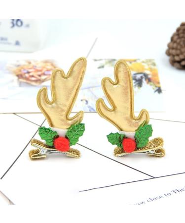 FRCOLOR 12 Pairs girls barrettes Deer Ears Hair Clips Glitter Reindeer Hair Clips reindeer barrettes Christmas Hairpin Antlers Hair Clips kids hairpin Miss headgear three-dimensional pu - Buy Online on GoSupps.com