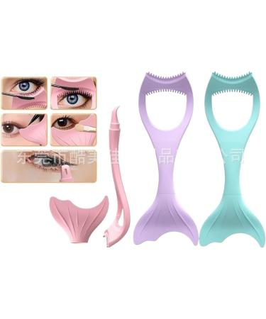 2024 Eye Lash Applicator Mascara Applicator Tool Mascara Template Reusable Eyeliner Tool Eye Makeup Tool Free One Box Mascara Brush 3 in 1 Eyelashes Tools Mascara Shield Applicator Guard (Size : A+B - Buy Online on GoSupps.com