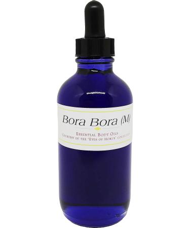 Bora Bora - Type LC For Men Scented Body Oil Fragrance Glass Dropper Top - Purple - 4 oz. - ID#36863 4 Fl Oz (Pack of 1)