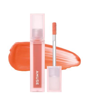 Amuse Dew Velvet Lip Tint Semi Matt Fresh Dewy Velvet Texture Korean Cosmetics Transfer-proof Non-sticky Lipstick Glossy Vegan -.14 oz. 02 SALGOO