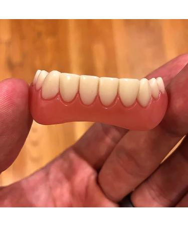 Adjustable Snap-On Dentures for Men - Eat, Smile & Cover Imperfections Instantly - Top & Bottom Set of Temporary Fake Teeth for Confidence Boost - Buy Online on GoSupps.com