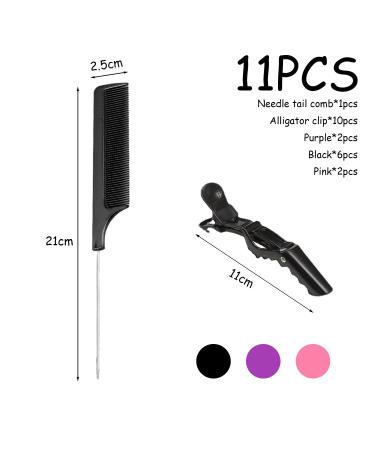 10pcs Crocodile Hair Clips - Professional Styling Clips for Women & Girls - Durable Plastic Hair Barrettes for Salon & Home Use - Buy Online on GoSupps.com