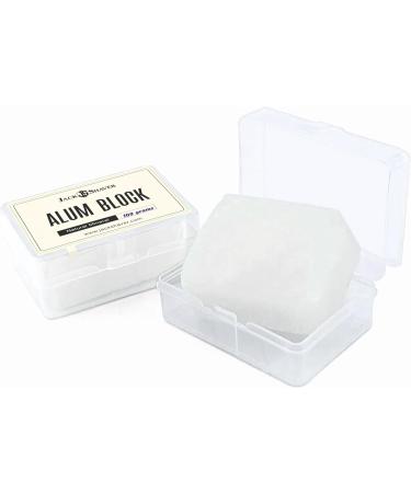 Jack Shaver Natural Alum Block in Plastic Case (100 g./3.5 oz.) Aftershave Blood Stopper Antiseptic Astringent Soothing Solution for Shaving Razor Burn Relief 1 count (Pack of 1) - Buy Online on GoSupps.com