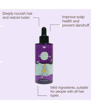 Jeruytgh Natural hair oils for Organic Hair Density Oil Hair Thickening Scalp Oil Scalp oil for thickness 70 ml hair growth oil Organic hair thickening oil for daily use - Buy Online on GoSupps.com