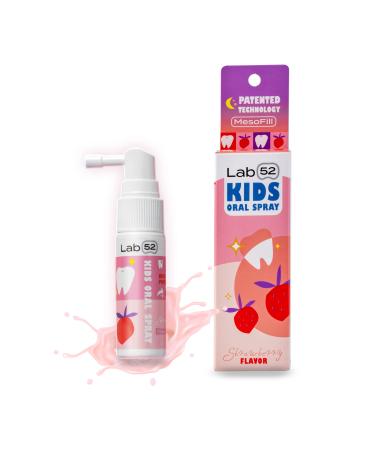 LAB52 Children Toothpaste Helper, Anticavity Mouth Spray with Fluoride Free, Patented MesoFill Technology for Cavity Repair and Fresh Breath, Xylitol Strawberry Flavor, for Newborn and Toddler