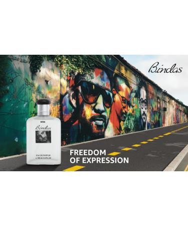 R.. I.. Y.. A.. BINDAS | 100 ml Perfume for Men | Eau De Parfum with Long Lasting Fragrance | Aromatic Woody Spicy Scent | Scent of Swag | Fragrance Spray | Men Perfume - Buy Online on GoSupps.com
