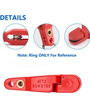 Downrigger Release Clip Set - 6 Heavy Tension Power Grip & 12 Pack Red Fishing Clips for Offshore Fishing Planer Boards & Kites - Buy Online on GoSupps.com