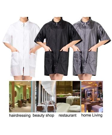 TOPTIE Hairdressing Gown | Hairdresser Apron & Haircut Cape Jacket for SPA Salon & Pet Grooming - Black LL - Buy Online on GoSupps.com