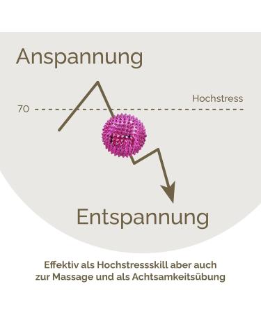 2x DBT Skills Hedgehog Balls | Magnetic Acupressure Stress Relief Ball | Tension Relief & Improved Mobility | Pink/Green | 32mm - Buy Online on GoSupps.com