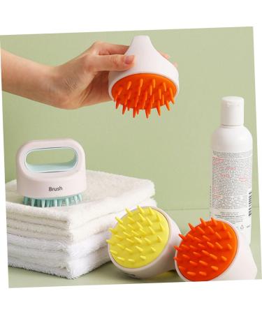 Beavorty 6-Pack Shampoo & Massage Brush - Multifunctional Hair & Body Cleaning Brush - Ergonomic Bath Device - Orange 8x8x8.1 cm - Buy Online on GoSupps.com