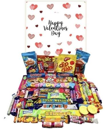 Happy Valentine Day Pick Mix Ultimate Retro Sweets Box Sweet Candy Hamper Gift for her/him 14 th February - Buy Online on GoSupps.com