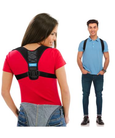 Posture Corrector for Men and Women - Back Brace for Posture - Upper Back Straightener Brace  Clavicle Support Adjustable Device for Thoracic Kyphosis & Shoulder - Neck Pain Relief (Fits Chest Size 35 - 41)