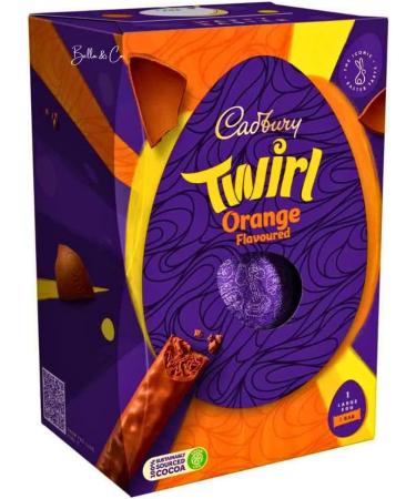 Twirl Large Orange Chocolate Easter Eggs | Perfect for Easter Gift | Perfect for Egg Hunt | Chocolate Gifts | Chocolate Easter Eggs 2024 |Thank You Gifts | Easter Party | 198g - Buy Online on GoSupps.com
