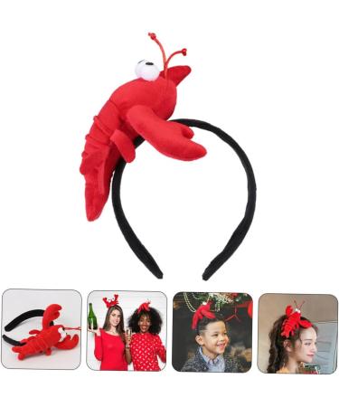 CRILSTYLEO 1pc Lobster Headband Festive Decor Headdress Delicate Hairbands Holiday Party Supplies Creative Headbands Party Hairband Stuffed Headbands Funny Headband Adorable Hairband - Buy Online on GoSupps.com
