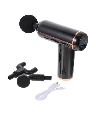 1 set of fascia gun wireless percussion massage device Manual muscle massage personal percussion massage fascia massage device cervical membrane plastic body fitness 14x14x4.3cm black