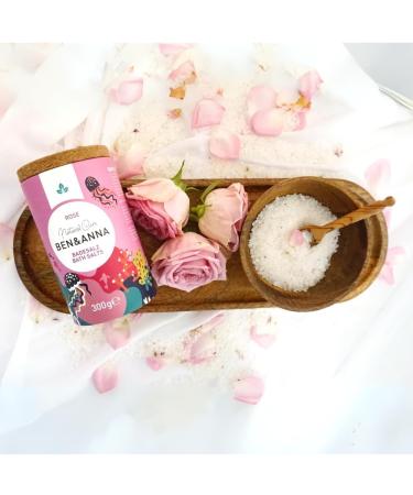 Ben&Anna Ben & Anna Premium Bath Salts - Pink - For muscle relaxation baths with sea salt - Perfect bath additive - Moisturizing and cleansing for the skin with a soothing effect (300 g (1 - Buy Online on GoSupps.com