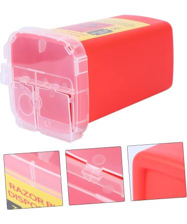 Buy Callaron Mini Plastic Waste Bucket - Sharp Objects Disposal Bin | 15.4x9.5cm Red Container for Safe Waste Management - International Shipping Available - Buy Online on GoSupps.com