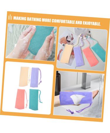 OSOLADY 16pcs Soap Net Storage Shampoo Face Soap Mesh Bag Exfoliating Soap Bag Bar Soap Bag Pe - Buy Online on GoSupps.com
