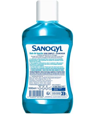 Sanogyl Complete Care Mouthwash + Whitening 500 ml - Buy Online on GoSupps.com