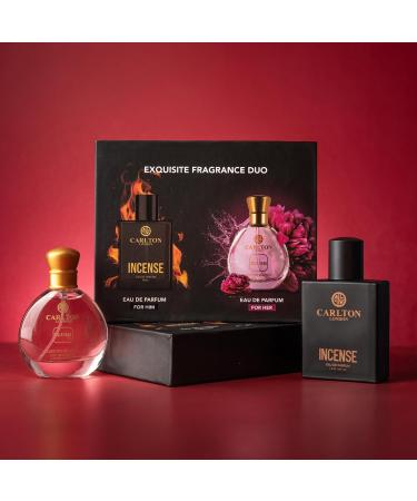 Carlton.London Exquisite Fragrance Duo I Incense 50Ml & Blush 30Ml Gift Set I Fragrance Travel And Pocket Friendly Eau De Perfumes - Buy Online on GoSupps.com