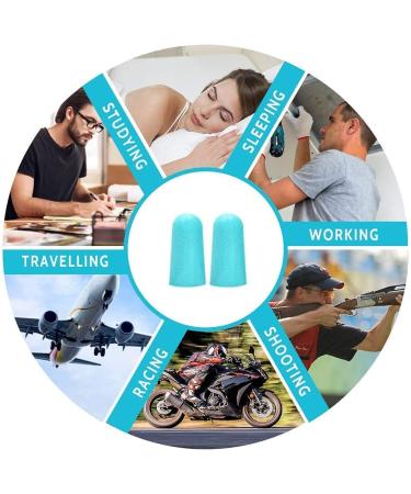 Lysian Ultra Soft Foam Earplugs 60 Pairs - 38dB SNR for Sleeping, Travel, Shooting - Lake Blue - Buy Online on GoSupps.com