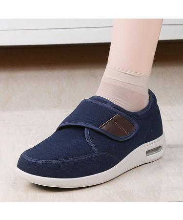 Yytcsjz Men's Diabetic Edema Shoes Blue Size 12 - Lightweight Walking Sneakers for Elderly Swollen Feet - Buy Online on GoSupps.com