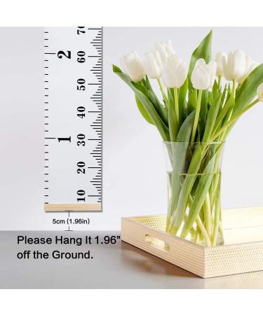 Smlper Kids Height Chart Wall Hanging Ruler Canvas Growth Baby Nursery Decor 79x7.9 (Sun) White - Buy Online on GoSupps.com