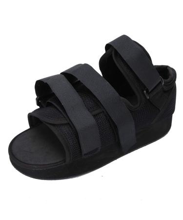 Cast Post-Op Shoe for Broken Foot | Diabetic Foot Ulcer & Metatarsalgia Pain Protection - L Black Hiking Shoe - Buy Online on GoSupps.com