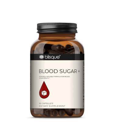 Blisque  Natural Blood Sugar Health Supplement Formula for Blood Glucose | Doctor-Approved | with Cinnamon Chromium and Fenugreek | 90 Capsules | Vegan and Non-GMO