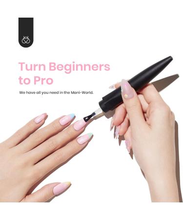 Beetles Gel Nail Polish Starter Kit - 12 Spring Pastel Colors with UV Light, Base & Top Coat, Cuticle Oil - Macaroon Gel Polish Set - 2023 Spring Trend - Nail Art DIY - Buy Online on GoSupps.com