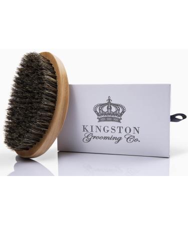 Men's 360 Wave Brush with Boar Bristles - Soft Bristle Hair Brush for Waves - Travel Case Included - Buy Online on GoSupps.com