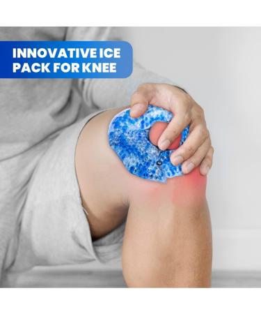 Therapy Wrap Reusable Hot & Cold Gel Beads Ice Pack with Adjustable Strap for Knee Pain Relief - Ideal for Athletes - Buy Online on GoSupps.com