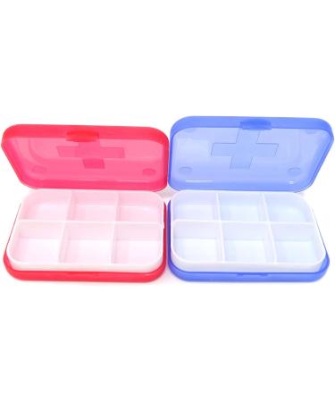 Honbay 4PCS Waterproof Pill Organizer Box - 6 Compartments for Daily & Travel Use - International Shipping Available - Buy Online on GoSupps.com