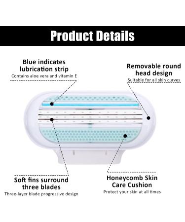 5-Pack Disposable Razors for Women | Sensitive 3-Blade 2-in-1 Shaving - Perfect for All Body Areas - Buy Online on GoSupps.com