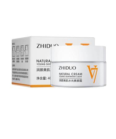 Panmall 2PCS Zhiduo Natural Cream Young Skin Water Light  Moisturizing Tone-Up Cream  Tone up Cream Korean  Korean Moisturizing Tone Up Cream  V7 Face Cream for All Skin Type Face Moisturizer