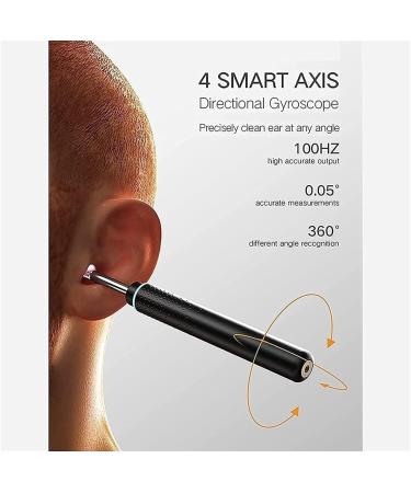 KouRy Ear Wax Removal Cleaner with 3.5mm Ear Camera 6 LED Lights 300 Megapixel HD Video Otoscope Compatible for Kids Adults (Black) - Buy Online on GoSupps.com